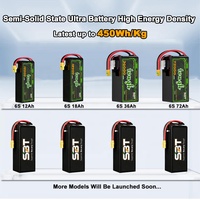 Новейшая твердотельная батарея заводского производства 6S 22.2V 36Ah 36000mAh с высокой энергетической плотностью 450 Втч/кг для БПЛА/промышленных/VTOL/грузовых дронов