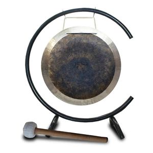 <span class=keywords><strong>Gong</strong></span> d'aile Eclipse TL-007 en métal, instrument de musique de méditation et de yoga sculpté Feng Shui avec impression sérigraphique - Product Image 3