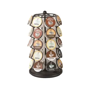 Capsule Coffee Pod Holder Stand Metal Coffee Bar Organizer Cup Holder Coffee Pod Holder