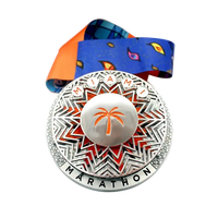 Médaille commémorative en métal personnalisée en gros, avec logo personnalisé, impression UV et époxy, pour événements célébratifs