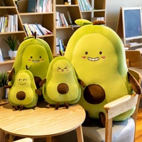 Avocado-pluche kussen speelgoed, schattig fruit pluche knuffel, groot knuffeldier voor bed, superzacht voor het slapen