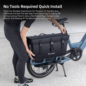 Sac de porte-bagages pour vélo WEST BIKING, 23L, grande capacité, sac de vélo, équipement de livraison pour le cyclisme - Product Image 6