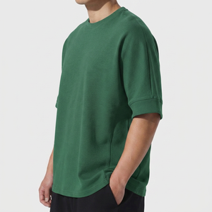 Camiseta Extra Grande para Hombre, Algodón Suave Premium, Cuello Redondo, Manga Corta, Estilo Urbano Informal, Transpirable y Cómoda - Product Image 5