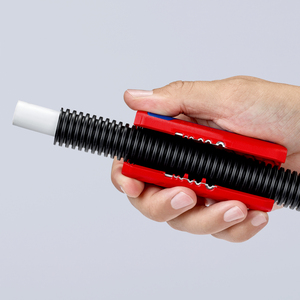 KNIPEX 90 22 02 SB Coupe-tuyaux TwistCut pour tuyaux ondulés 100 mm - Product Image 5