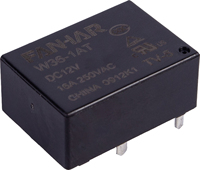 Relais de puissance FANHAR W36 16A 250VAC 30VDC SPST-NO Connecteur à souder pour compteur d'énergie Haute intensité supérieure à 2 ampères Montage sur circuit imprimé