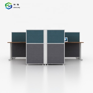 현대 칸막이 작업 공간 대형 나무 책상 도매 4 인 사무실 워크 스테이션 - Product Image 3