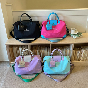 Bolsa de Viaje de Moda para Mujer, Bolsa de Fin de Semana con Separación para Ropa Seca y Mojada, Cierre Magnético y con Cremallera, Bolsa Deportiva de Gran Capacidad para Gimnasio - Product Image 5
