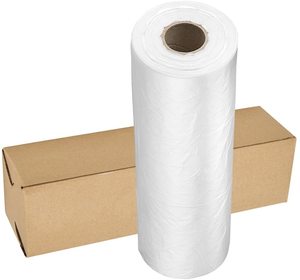 Durable Plastic Clear Grocery Produce Bags on a Roll for Food  Bread  Pastries  Fruits  Vegetables  Shopping