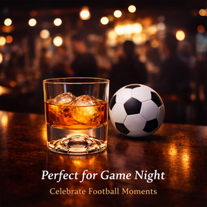 Bicchiere da Whisky Classico all'Ingrosso 310ml con Base a Forma di Pallone da Calcio, Fondo Spesso per Casa, Bar e Regali - Product Image 2