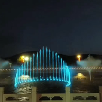 Fuente Musical para Exteriores de Diseño Moderno en Acero Inoxidable Resistente a la Intemperie con Altura de Chorro Ajustable para Parques Públicos Urbanos
