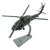 Modèle d'hélicoptère UH-60 Black Hawk de l'armée américaine à l'échelle 1/72, modèle d'avion en alliage, collection d'avions, pendentif