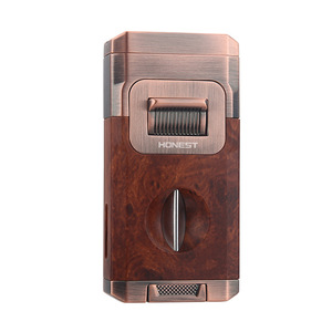 Encendedor de Cigarros de Lujo JOFI para Hombre, 2 Chispas, Llama Doble, Encendido Directo, Resistente al Viento, Regalo Empresarial, Cortador en V, Recargable con Butano - Product Image 5