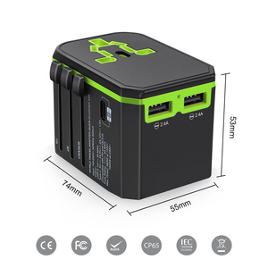 Wontravel universal de viaje adaptador de enchufe eléctrico hembra <span class=keywords><strong>cargador</strong></span> <span class=keywords><strong>33</strong></span> <span class=keywords><strong>w</strong></span> PD inteligente adaptador usb - Product Image 4