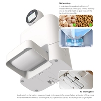 Distributeur automatique de nourriture pour animaux de compagnie intelligent ChongxinIOT, écologique, étanche, 2L, en plastique, avec caméra, vision nocturne, WiFi 2.4G, pour chat et chien