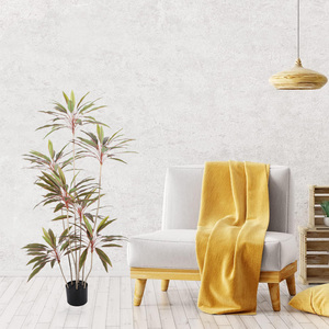 Dense Offre Spéciale meilleur prix Home Decor Arbre Cordyline artificiel multicolore avec pot en plastique pour porche - Product Image 6