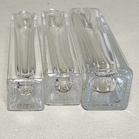 Flacon de parfum en verre vide rechargeable de luxe de 10 ml avec couvercle rond doré et diffuseur à bâtonnets, avec carton