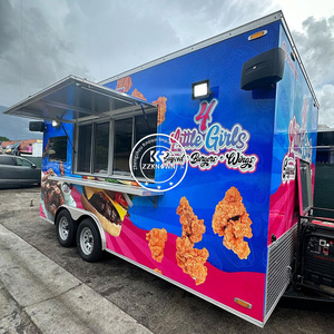 2025 OEM Remorque mobile en acier inoxydable pour restauration rapide, café, glaces, snacks, frites, camion-stand, chariot alimentaire, camions de vente ambulante - Product Image 3