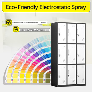 <span class=keywords><strong>Casier</strong></span> personnalisé en métal à 9 portes avec serrure électronique et à clé Armoire à vêtements de gymnastique commerciale en acier d'<span class=keywords><strong>occasion</strong></span> Meubles de Colombie - Product Image 4