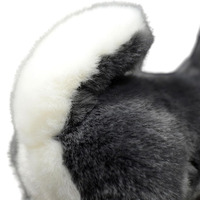 Husky realista, Animal de peluche, Malamute de Alaska, juguete de peluche, perro realista, regalos duraderos suaves, decoración del hogar, juguete para abrazar, Husky SIBERIANO
