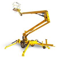 8-16m Remolque de motor diésel remolcable Spider Boom Lift para la venta