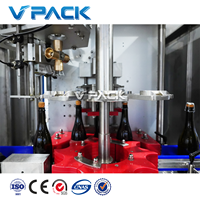 Machine de remplissage automatique pour bouteilles de Champagne et de vin mousseux, 750ML, 1800BPH