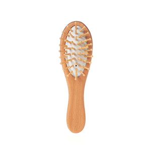 <span class=keywords><strong>Brosse</strong></span> démêlante professionnelle en bambou naturel, écologique, <span class=keywords><strong>de</strong></span> petite taille, avec coussin massant pour le cuir chevelu, gravée au laser, pour cheveux (OEM) - Product Image 1