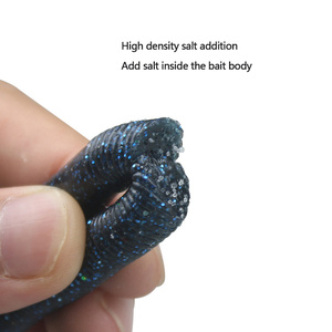 NOUVEAU 1pcs 14cm/9g vente de leurre ver souple Wacky <span class=keywords><strong>Fishing</strong></span> Maggot Plastic Worm Soft Lure Bait