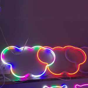 Letrero Luminoso LED de Neón Flexible con Diseño Circular de Estrella de <span class=keywords><strong>Cinco</strong></span> Puntas, Diseño de Doble Color, Varias Especificaciones - Product Image 2