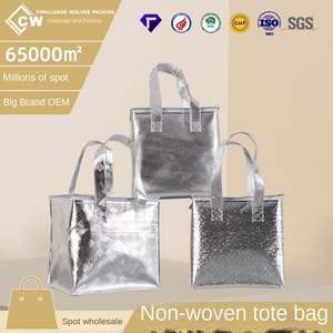 Sac isotherme en tissu non tissé imperméable et écologique en aluminium, grande capacité, sac à emporter pour thé au lait glacé, sacs de cuisson - Product Image 4