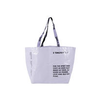 Sacs en tissu tissé recyclé, sacs de courses réutilisables, sacs d'emballage de grande taille, sacs en plastique avec logo personnalisé