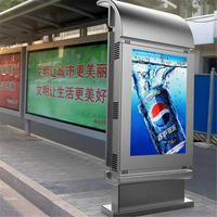 Affichage numérique publicitaire extérieur sur pied de 49 pouces à haute luminosité pour station de bus