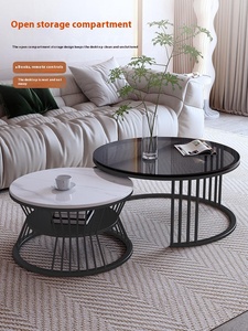 Tavolino da Caffè Rustico Decorativo per Soggiorno Moderno, Arredamento per la Casa - Product Image 5