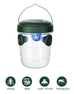 Nâng cấp năng lượng mặt trời Wasp Trap ngoài trời không thấm nước Wasp Trap năng lượng mặt trời Powered wsap Repellent Fly Catcher bẫy vườn Orchard Fly Killer - Product Image 3