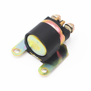 Motorcycle Starter Relay 12 V <b>Black</b> Screw Terminals <b>Bracket</b> Mount For Replacement Repair - Product Image 3