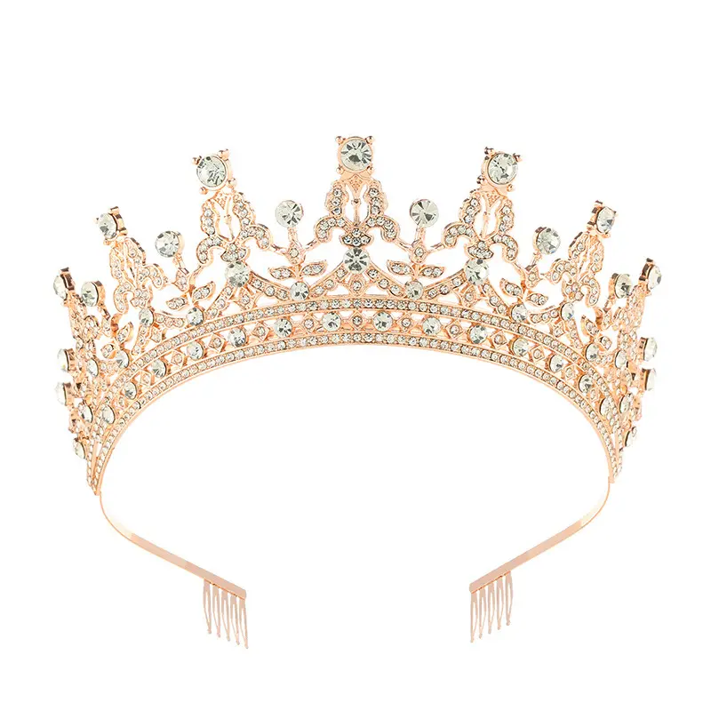 Corona di testa sposa matrimonio accessori per capelli da sposa con strass corona di cristallo