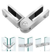 Accessoires de garde-corps d'escalier en acier inoxydable réglables à 360 degrés, supports de verre et clips de verre