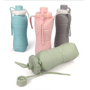 Silicone Pliant Tasse À Eau Portable Télescopique Sports De Plein Air Moderne En Plein Air 600ml Grande Capacité Vélo Portable Voyage Eau - Product Image 2