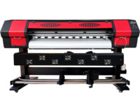 Plotter de 6 pies (1.8m) para impresión de vinilo digital y lonas flexibles, compatible con cabezales de impresión Xp600 I3200, para publicidad interior y exterior, sistema ROLL TO ROLL, con tinta Eco Solvente