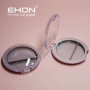 Boîtier vide pour fard à joues avec couvercle transparent surélevé, personnalisable, à 1/2/3 compartiments, en plastique AS/ABS, pour palette de fards à paupières et poudre cosmétique - Product Image 4