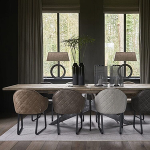 AY-2627-5 Falcon Crest rắn gỗ bàn ăn Pháp phong cách cổ điển khai hoang Sồi vuông mở rộng sang trọng phòng ăn - Product Image 2