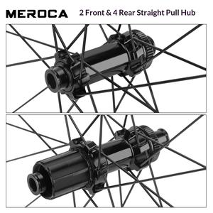 Jeu de roues de vélo de route en fibre de carbone, frein à <span class=keywords><strong>disque</strong></span>, frein à jante, moyeux à axe fixe/à cliquet 38/50 mm - Product Image 4