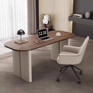 <span class=keywords><strong>Escritorio</strong></span> y silla de oficina para estudiantes Geshang con superficie de chapa de nogal para un uso cómodo en el dormitorio - Product Image 2