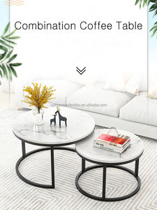 Moderno lusso nidificare tavolino rotondo, Set di mobili da salotto al centro tavolino, stile nordico moda tavolino da caffè - Product Image 6