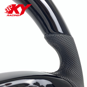 Volant sport en cuir perforé en fibre de carbone personnalisé pour Infiniti G37 G37s G37x G35 EX35 EX37 G25 G20 G27 - Product Image 2