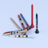 Tees de golf personnalisés en bois de bambou 54mm/70mm/83mm, bandes avec logo personnalisé, accessoires de golf