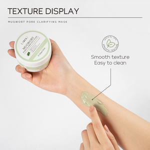 Crème d'argile pour éliminer les points noirs 100g, contrôle du sébum, désobstrue les pores, unifie le teint, masque nettoyant en profondeur à l'armoise LAIKOU - Product Image 5