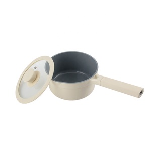 Modern Classic Aluminum Nonstick Sauce <b>Pan</b> with Glass Lid Ceramic Stainless Steel Home Cooking Cookware Set - Product Image 1