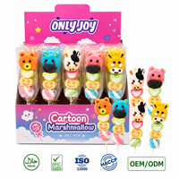Palitos de Malvavisco Personalizados al por Mayor, Dulces con Forma de Animales de Dibujos Animados en 3D, Osos, Vacas, Cerdos, Golosinas Escolares para Niños, Envasados, Halal