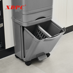 45 Lít Tái Chế Bin Nhà Bếp Nhựa Thùng Rác Với Bàn Đạp Chân - Product Image 5