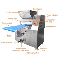 MY Machine à brownie électrique commerciale Madeleine Batter Cake Deposit Machine de production Madeleine